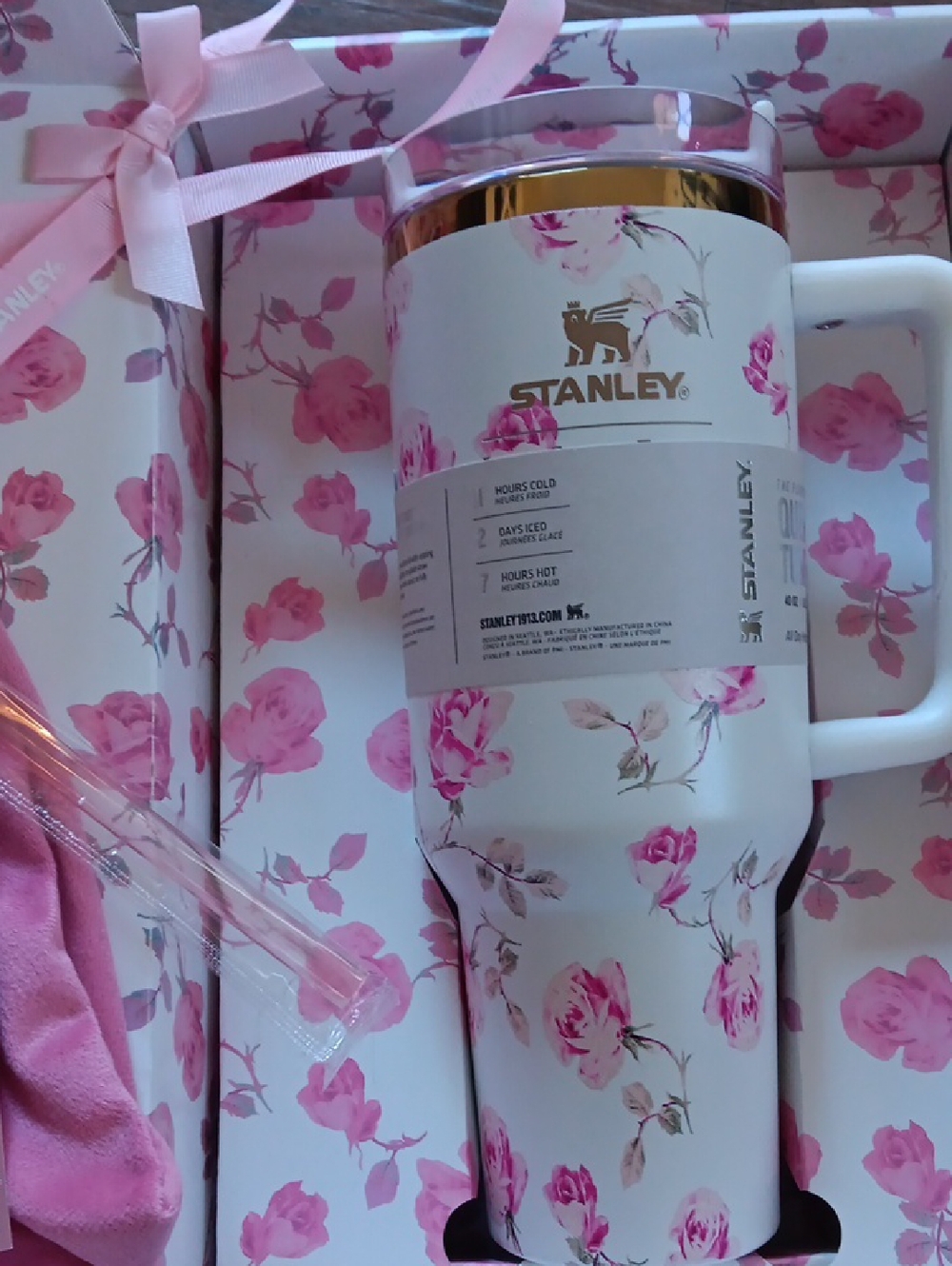 NWT Stanley/ LoveShackFancy 40ounce Quencher H2.0 Tumbler